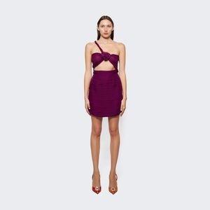 BNWT - MAGDA BUTRYM
One Shoulder Mini Dress Violet